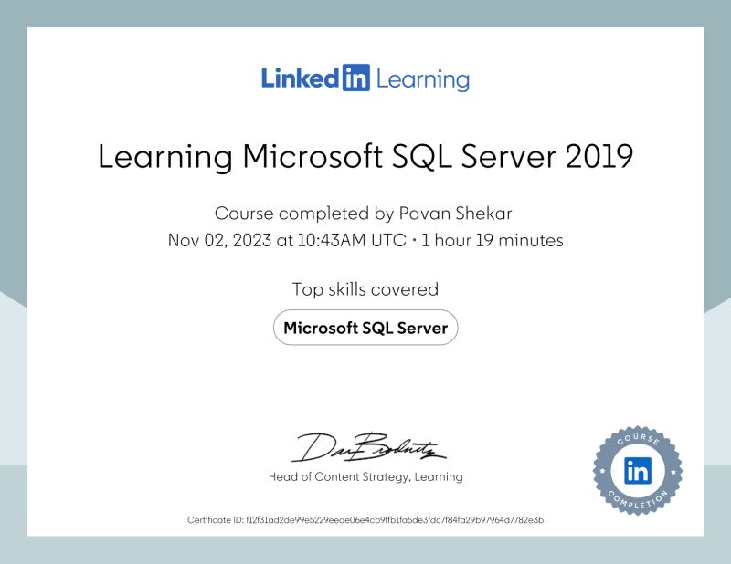 Certificate Title